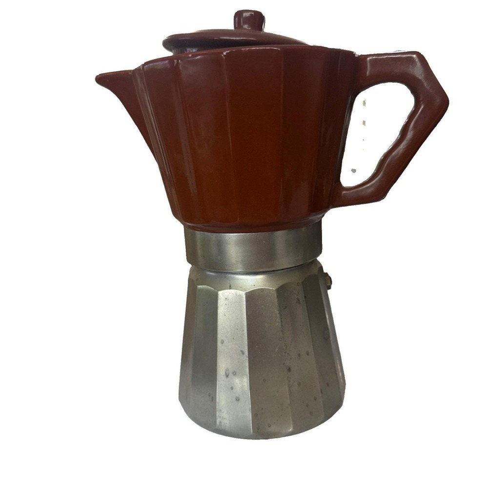 Vintage  Italian Stovetop Espresso Cappuccino Maker  Coffee Pot